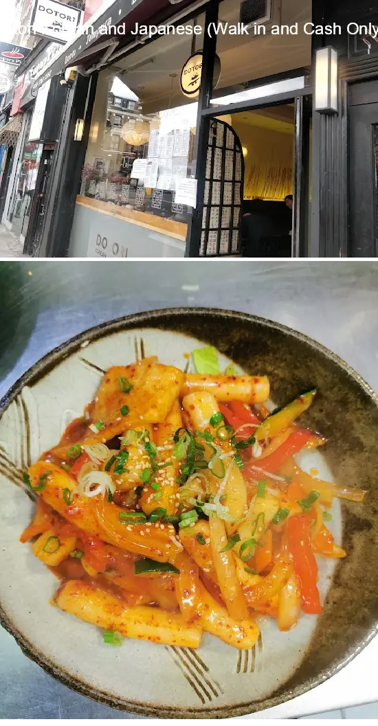 dotori korean and japanese walk in and cash only