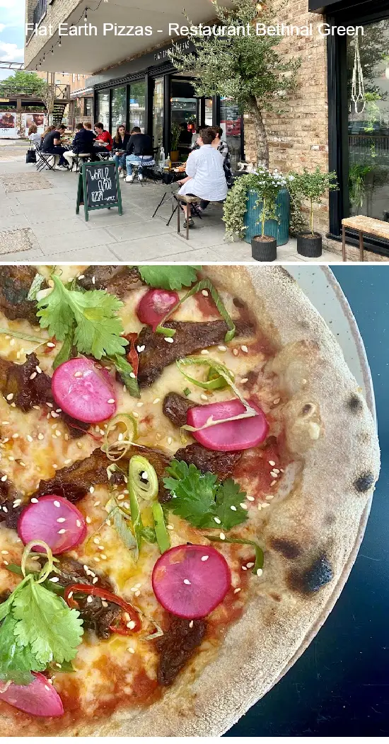 flat earth pizzas   restaurant bethnal green