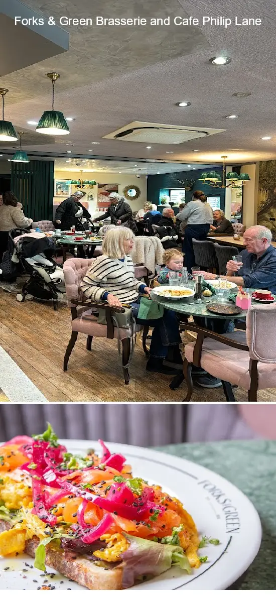 forks & green brasserie and cafe philip lane