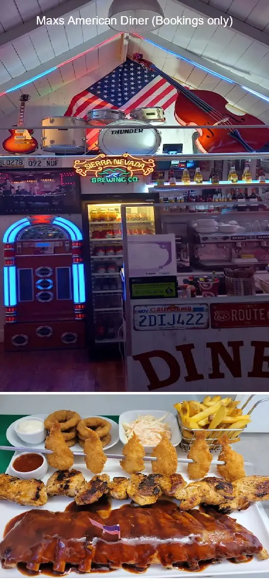 maxs american diner bookings only