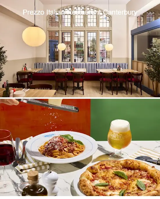 prezzo italian restaurant canterbury