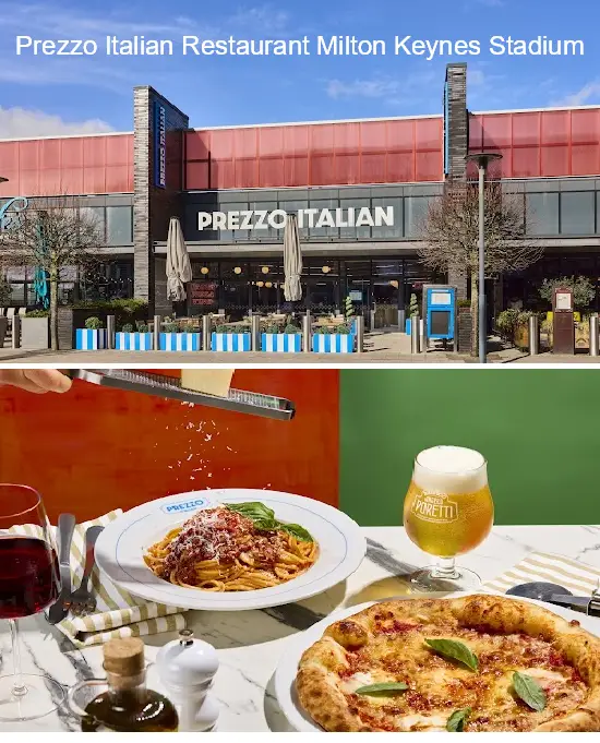 prezzo italian restaurant milton keynes stadium