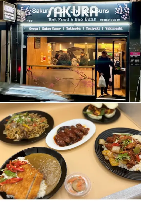 sakura sushi and bao buns