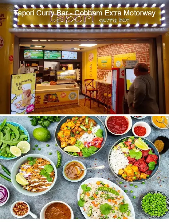 tapori curry bar   cobham extra motorway