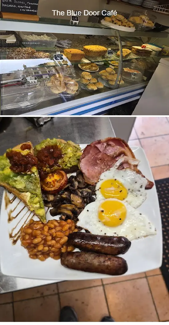 the blue door café