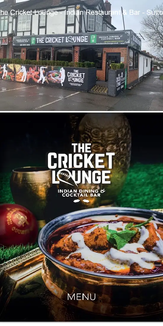 the cricket lounge   indian restaurant & bar   sutton