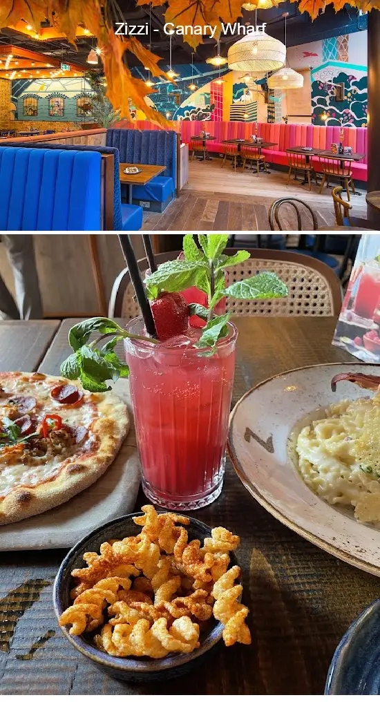 zizzi   canary wharf